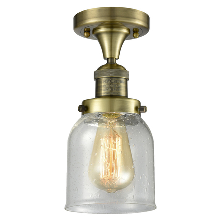INNOVATIONS LIGHTING One Light Vintage Dimmable Led Flush Mount 517-1CH-AB-G54-LED